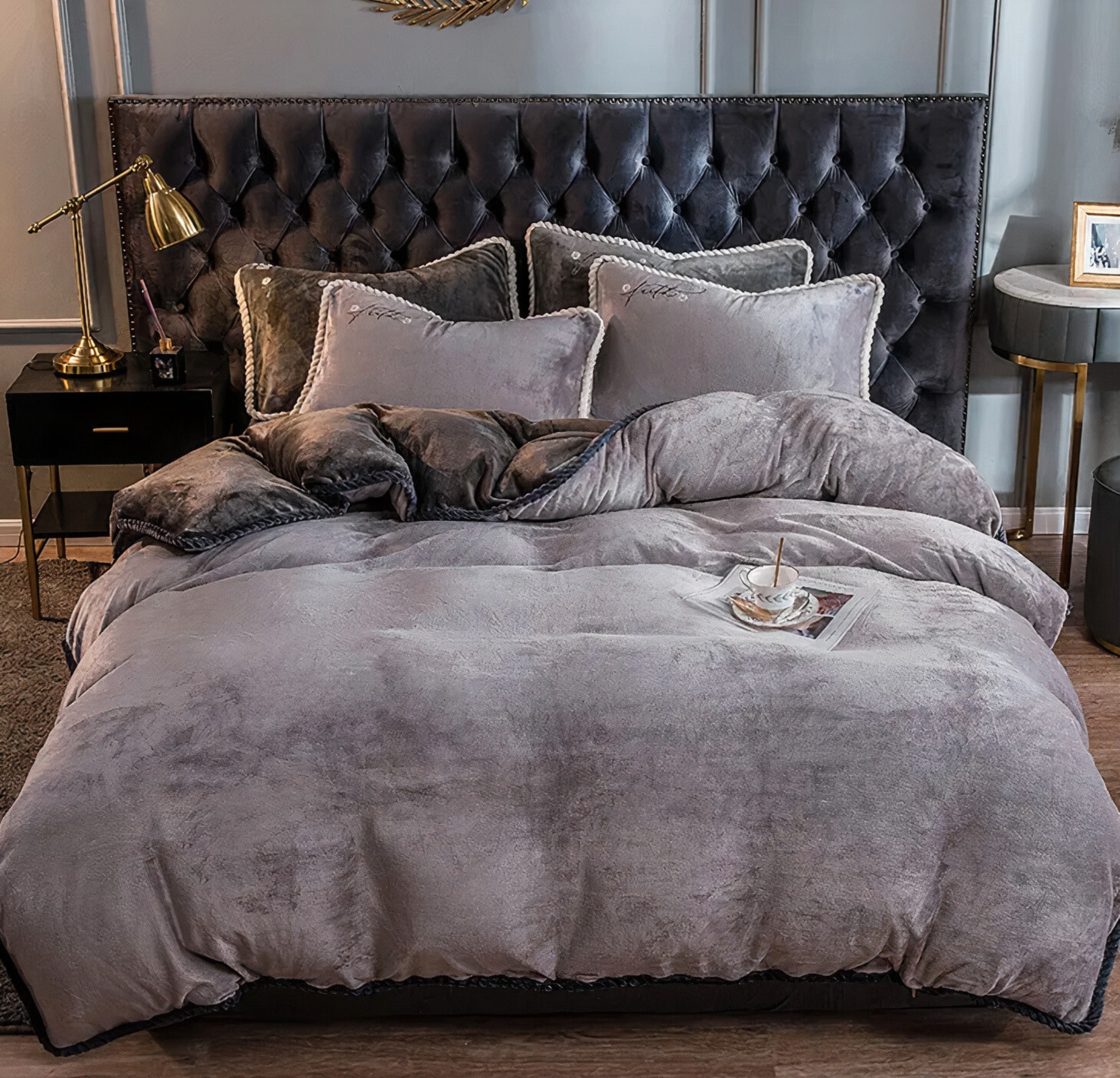 SilkenSlumber™ Elysian Velvet Dreamscape Bedding